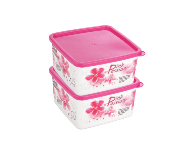 Fresia Container 4 (2 Pcs Set) Opaque Printed Deluxe