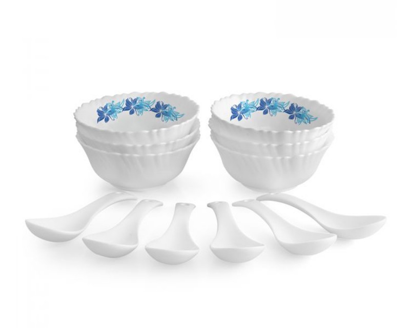 Dazzle Soup Set Blue Swirl