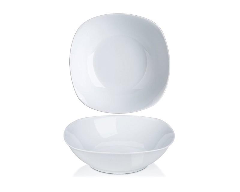 Serving Bowl 8” Whit Lid