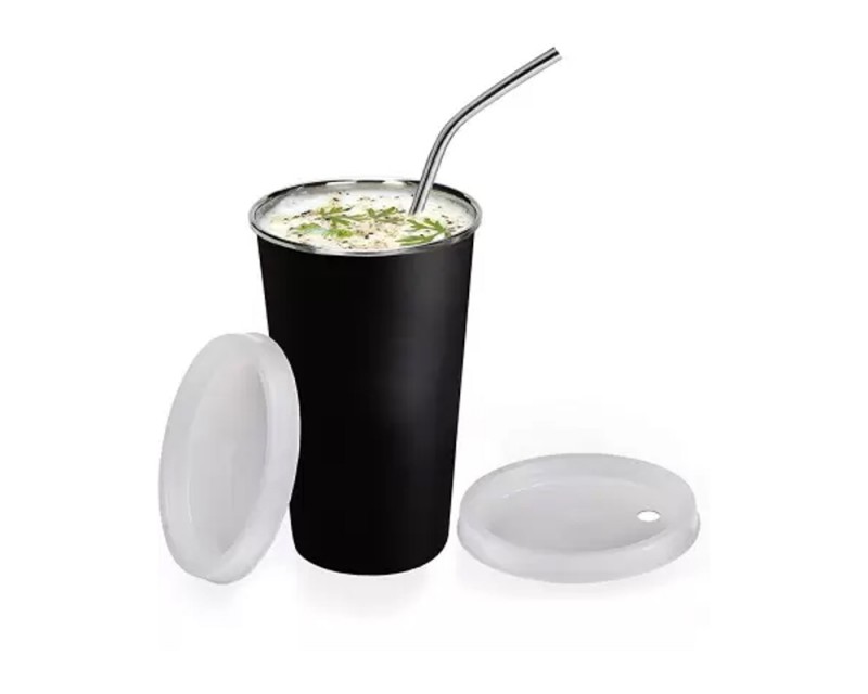 Food Grade Steel Sipper Straw Glass
