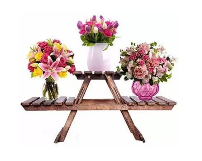 Flower Pot Stand Wooden