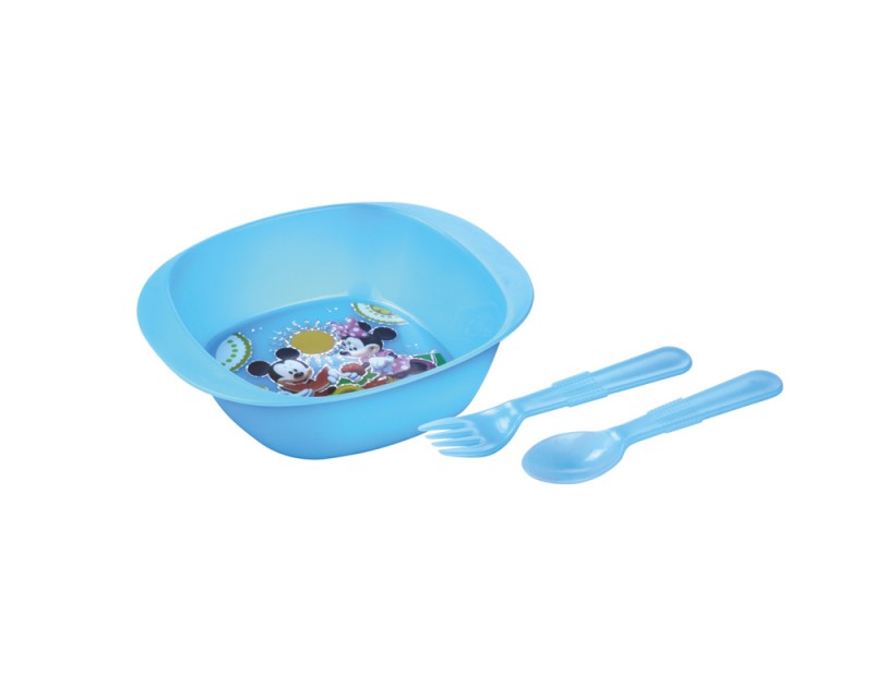 Disney Kiddies 3 Pcs Set (Bowl Fork  Spoon)