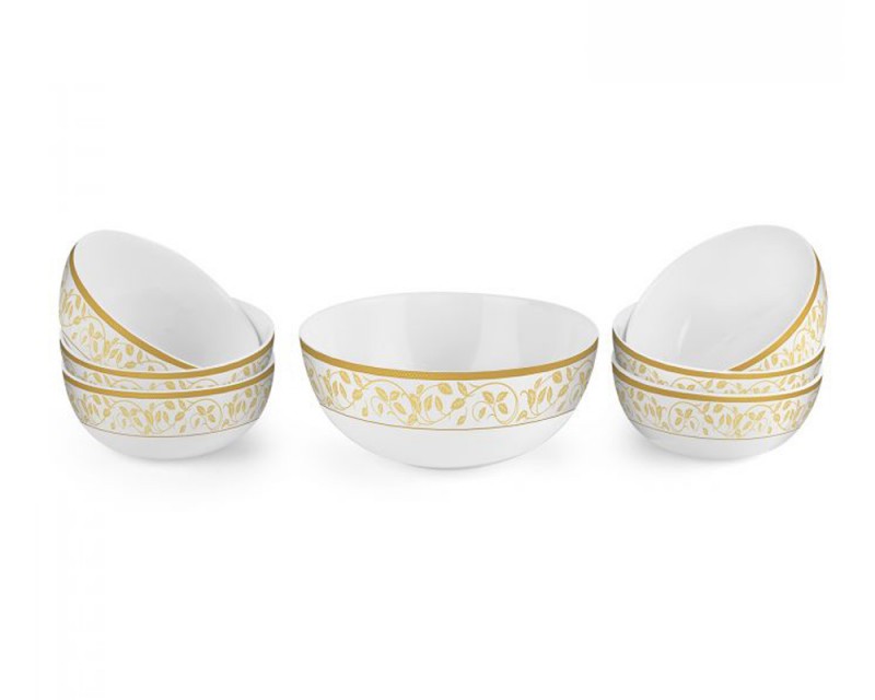 Divine Pudding Set Amber Gold