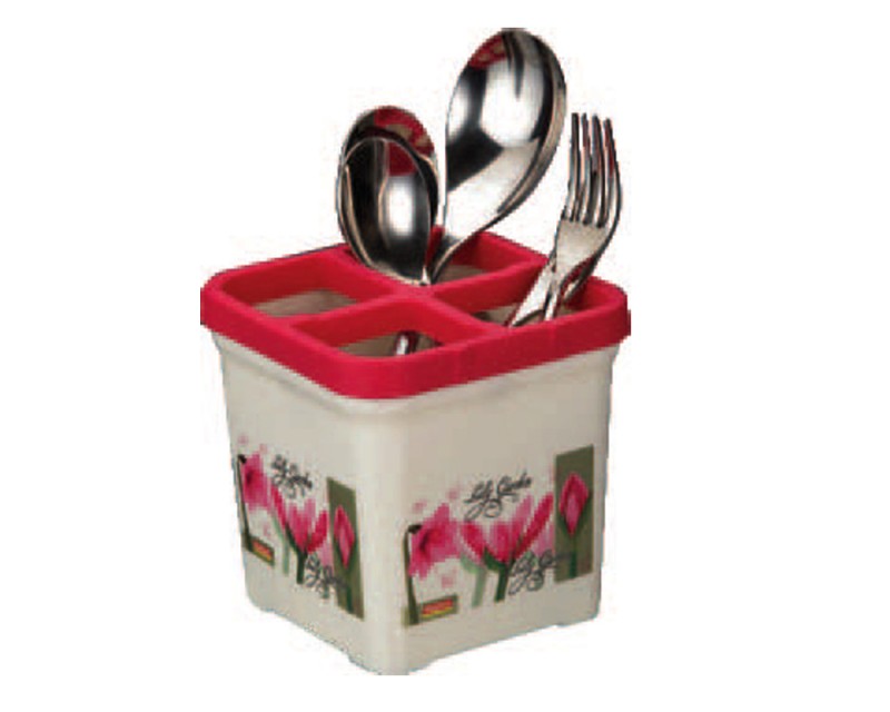 Ratan Plastic Jio Square Cutlery Holder