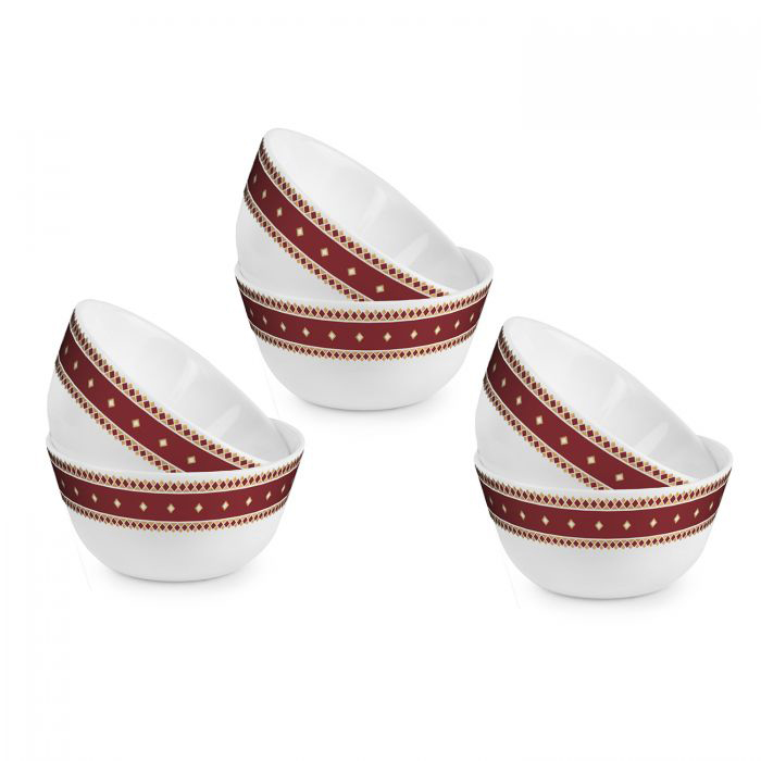 Zarah Platini Veg Bowl Set Red